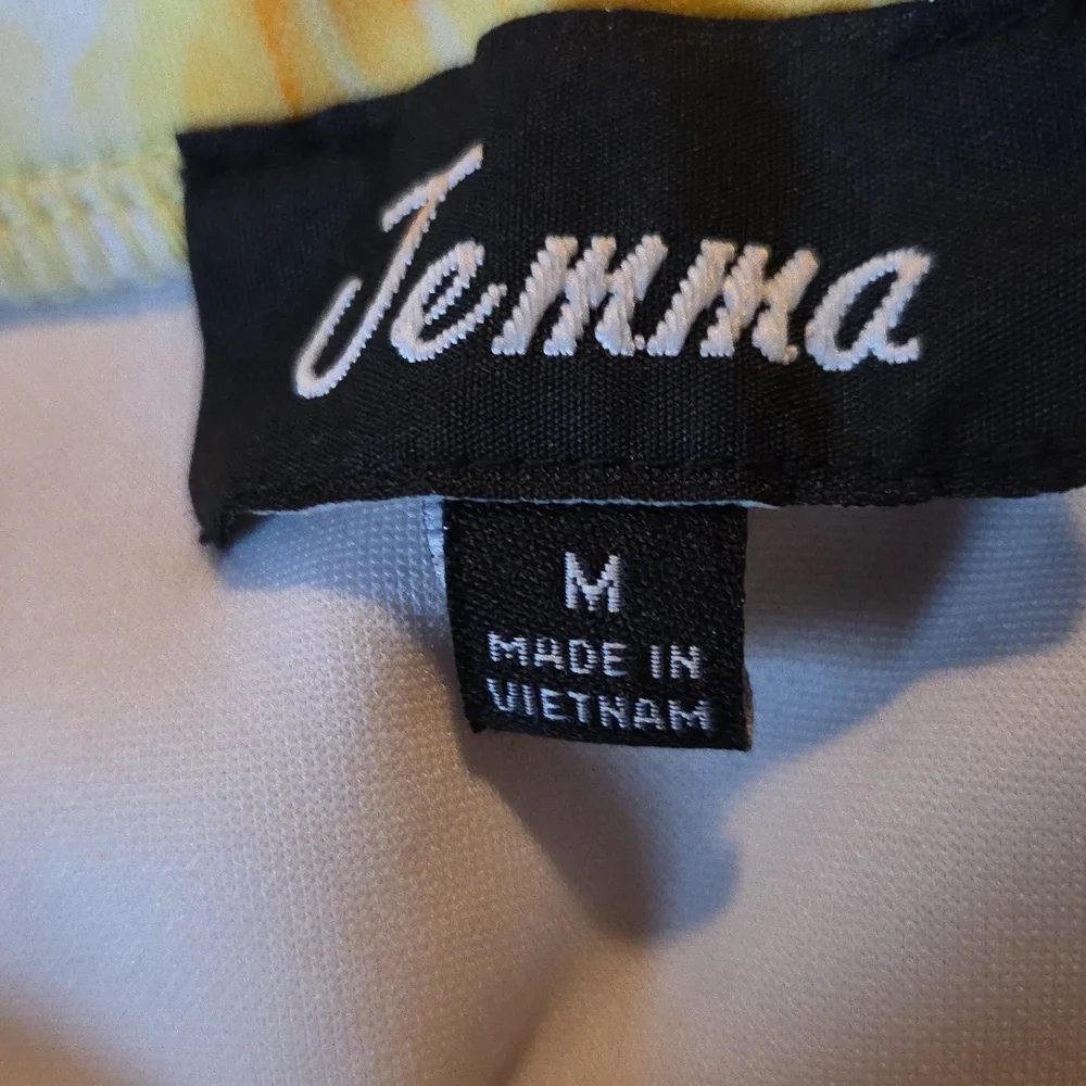 Jemma Yellow Floral Pencil Skirt Size M